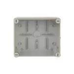 WB1SL0820A00 puszka szara z dławikami, ze śrubami z tworzywa, IP65, II klasa, 135x160x77mm (WxSxG) | pusta | pokrywa transparentna | GWT=650