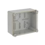 WB1SL0820A00 puszka szara z dławikami, ze śrubami z tworzywa, IP65, II klasa, 135x160x77mm (WxSxG) | pusta | pokrywa transparentna | GWT=650