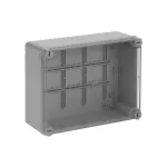 WB1SL0820A00 puszka szara z dławikami, ze śrubami z tworzywa, IP65, II klasa, 170x220x80mm (WxSxG) | pusta | pokrywa transparentna | GWT=650