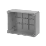 WB1SL0820A00 puszka szara z dławikami, ze śrubami z tworzywa, IP65, II klasa, 170x220x80mm (WxSxG) | pusta | pokrywa transparentna | GWT=650