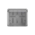 WB1SL0820A00 puszka szara bez dławików, ze śrubami z tworzywa, IP65, II klasa, 135x160x150mm (WxSxG) | pusta | pokrywa transparentna | GWT=650
