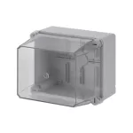 WB1SL0820A00 puszka szara bez dławików, ze śrubami z tworzywa, IP65, II klasa, 135x160x150mm (WxSxG) | pusta | pokrywa transparentna | GWT=650
