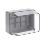WB1SL0820A00 puszka szara bez dławików, ze śrubami z tworzywa, IP65, II klasa, 170x220x150mm (WxSxG) | pusta | pokrywa transparentna | GWT=650