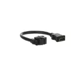 0229/33-500 | keystone HDMI z pigtailem, czarny | Rutenbeck