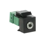 0229/43-500 | keystone audio 3.5mm czarny | Rutenbeck