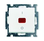1020/2 UCK-94-507 WYŁĄCZNIK Z KLAWISZEM, KONTROLNY Z LAMPKĄ NEONOWĄ, 2-BIEGUNOWY | Basic55 biały alpejski