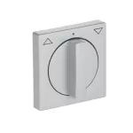 1740-83 POKRYWA Z POKRĘTŁEM I NADRUKIEM DO WYŁĄCZNIKA/PRZYCISKU ŻALUZJOWEGO. -FUTURE-ALUMINIOWO SREBRNY