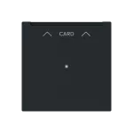 1792 U-45M | cardholder 16A NO z diodą | art linear 45M czarny matowy