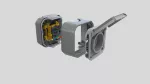 NOWE PLEXO - GNIAZDO 2P+Z ZACISKI AUTOMATYCZNE MECHANIZM 16 A - 250 V~ SZARE