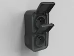 NOWE PLEXO - GNIAZDO 2X2P+Z PIONOWE MECHANIZM 16 A - 250 V~ ANTRACYT