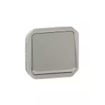 NOWE PLEXO - ŁĄCZNIK SCHODOWY Z PODŚWIETLENIEM MECHANIZM 10AX - 250 V~ SZARY