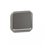 NOWE PLEXO - ŁĄCZNIK SCHODOWY Z PODŚWIETLENIEM MECHANIZM 10AX - 250 V~ ANTRACYT