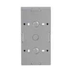 1702-83 ADAPTER NADTYNKOWY 2-KROTNY OBUDOWA DO MECHANIZMÓW I POKRYW Z RAMKAMI. -FUTURE-ALUMINIOWO SREBRNY