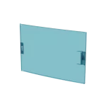 41Z98 drzwi, transparentne, petrol blue do obudów MISTRAL41F 36M 3 rzędowych