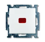 2006/6 UCK-94-507 WYŁĄCZNIK Z KLAWISZEM SCHODOWY Z ZACISKIEM N, Z LAMPKĄ NEONOWĄ. | Basic55 biały alpejski