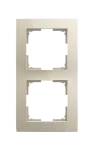 2512-922-507 | ramka 2-krotna | Basic55 waveline kremowy