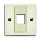 2561-92-507 POKRYWA Z PIERŚCIENIEM NOŚNYM DO 1 ZŁĄCZA MODULAR JACK. | Basic55 kremowy