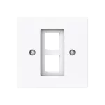 2561-02-44G | pokrywa podwójna do adapterów 0210, 0211, 0219-101 | art linear 44G biały studyjny