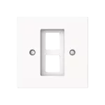 2561-02-44M | pokrywa podwójna do adapterów 0210, 0211, 0219-101 | art linear 44M biały studyjny matowy