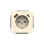 20 EUCB2USBAC-82-500 | gn. Schuko USB A+C | future linear 82 kość słoniowa