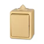 3553-80929 D PRZYCISK ZWIERNY IP44 -CLASSIC-BEŻOWY