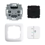 62731/UJ-214-WL | ABB-free@home flex WL | Komplet roletowy sensor 2-krotny, wkładka flex 64831 U, ramka i pokrywy | Reflex SI 214 biały alpejski