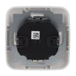 62731/UJ-214-WL | ABB-free@home flex WL | Komplet roletowy sensor 2-krotny, wkładka flex 64831 U, ramka i pokrywy | Reflex SI 214 biały alpejski