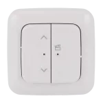 62731/UJ-214-WL | ABB-free@home flex WL | Komplet roletowy sensor 2-krotny, wkładka flex 64831 U, ramka i pokrywy | Reflex SI 214 biały alpejski