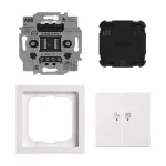 62851 UJ-84-WL-500 | ABB-free@home flex WL | Komplet ściemniacza sensor 2-krotny, wkładka flex 64851 U, ramka i pokrywy | future linear 84 biały studyjny