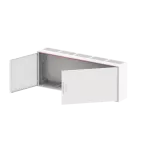 A53 obudowa biała n/t, 180M, IP44, 250A, II klasa, 500x1300x215mm | pusta | drzwi pełne | brak N+PE