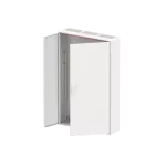 A38 obudowa biała n/t, 288M, IP44, 250A, II klasa, 1250x800x215mm | pusta | drzwi pełne | brak N+PE