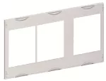 AG90 maskownica pełna, szara, do modułów CombiLine-N, 450x750mm (WxS)