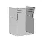 CS-ZLBM/ZHBM800/1250-L268 Osłona kablowa podwójna L268 do ZLBM800/1250