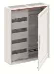 CA24VMW obudowa biała n/t, 48M, IP30, 125A, II klasa, 650x550x160mm (WxSxG) | szyny DIN + media | drzwi WiFi | N+PE bezśrubowe