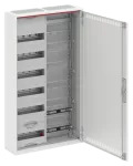 CA26VMW obudowa biała n/t, 72M, IP30, 125A, II klasa, 950x550x160mm (WxSxG) | szyny DIN + media | drzwi WiFi | N+PE bezśrubowe
