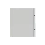 GMD2O drzwi, pełne, szare do obudów typu Gemini z szyldem i wkładką dwupiórową, 450x375mm (WxS)