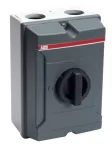 KSE263DP Rozłącznik w obudowie aluminiowej 2-bieg, 63A, IP65, napęd boczny, jasnoszara obudowa z ciemnoszarą pokrywą i rączką,