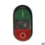 MPD13-11C przycisk podwójny I-0 przezroczyste pole podświetlany