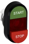 MPD15-11R przycisk podwójny START-STOP czerwone pole podświetlany