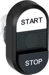 MPD19-11G przycisk podwójny START-STOP zielone pole podświetlany
