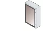 GMB4T obudowa szara n/t, 96M, IP66, II klasa, 700x590x260mm (WxSxG) | pusta | drzwi transparentne | brak N+PE