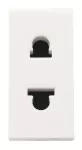 N2135BL | gniazdo euro-amer bez uziomu 1M | Zenit White