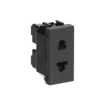 N2135AN | gniazdo euro-amer bez uziomu 1M | Zenit Anthracite