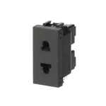 N2135AN | gniazdo euro-amer bez uziomu 1M | Zenit Anthracite