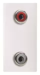 N2155.2BL | gniazdo 2xRCA 1M | Zenit White
