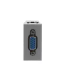N2155.5 PL | gniazdo VGA 1M | Zenit Silver