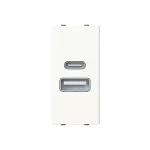 N2185.3BL | ładowarka USB A+C 2,1A 1M | Zenit White