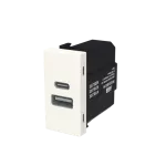 N2185.3BL | ładowarka USB A+C 2,1A 1M | Zenit White