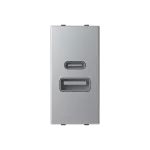 N2185.3PL | ładowarka USB A+C 2,1A 1M | Zenit Silver