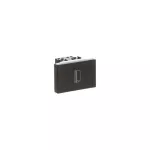 N2214.1AN | łącznik na kartę hotelową dwupolowy 2M | Zenit Anthracite